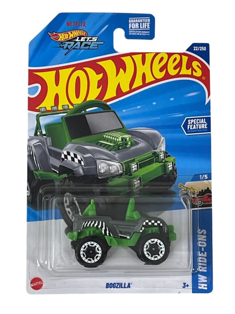Hot Wheels Bogzilla HW Ride-Ons Diecast Car New on Card